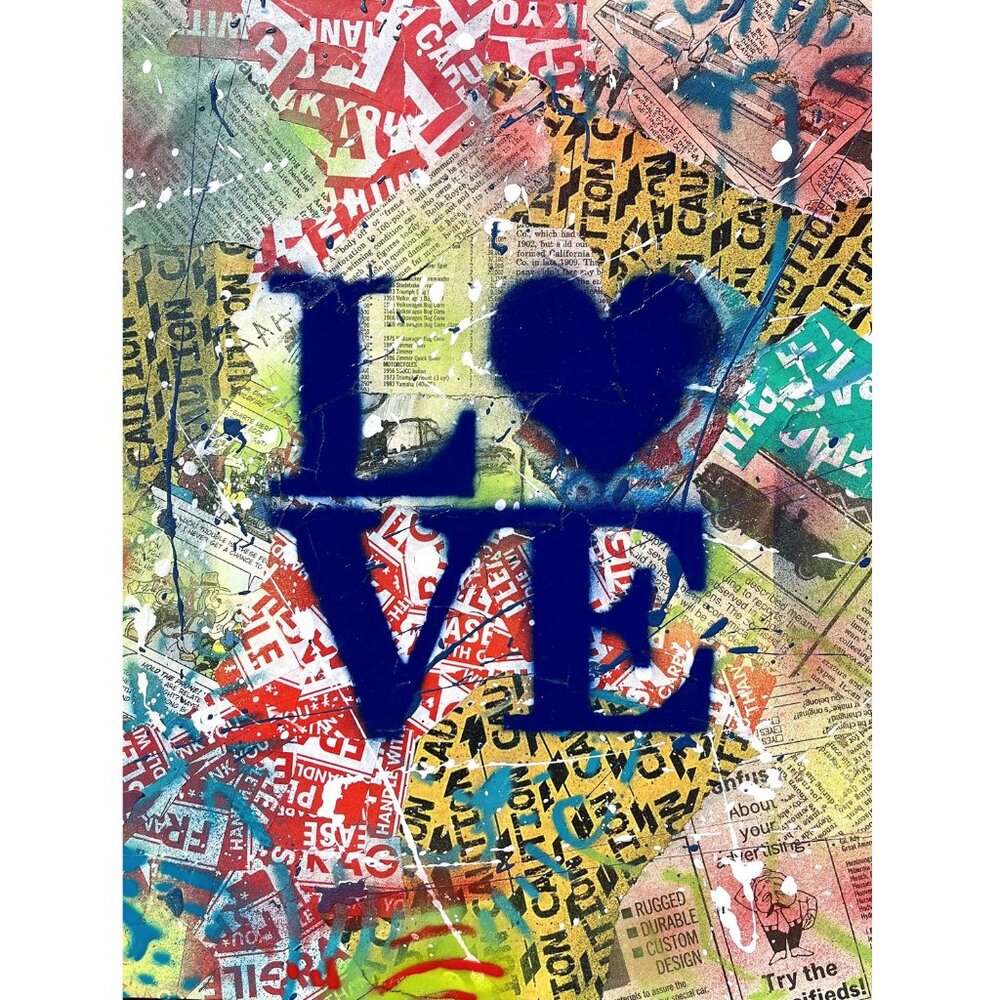 Love by E.M. Zax Numbered Limited Edition on paper Hand Signed by the Artist